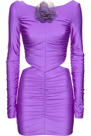 GIUSEPPE DI MORABITO Shiny Stretch Jersey Mini Dress