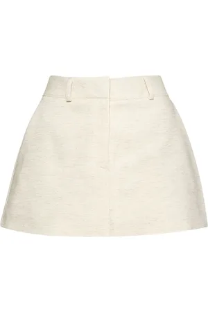 The Frankie Shop Isle Linen Blend Mini Skirt