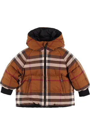 Burberry Check Print Quilted Cotton Down Jacket