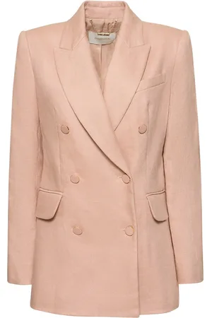 ZIMMERMANN Lvr Exclusive Textured Linen Blazer
