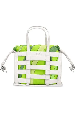 Puccini Mini Cage Leather & Silk Bag
