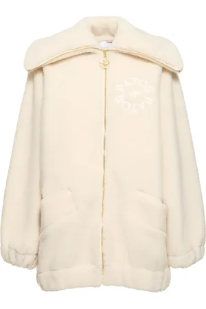Patou Faux Shearling Oversize Zip Bomber Coat