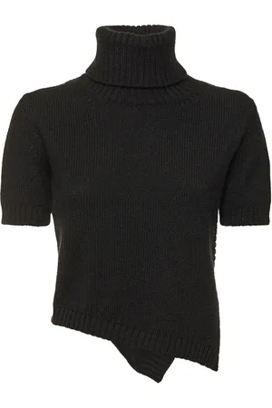 The Row Dria Asymmetric Cashmere Blend Knit Top