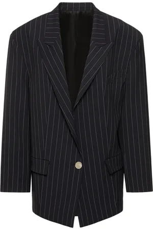 The Attico Glen Pinstriped Wool Blazer