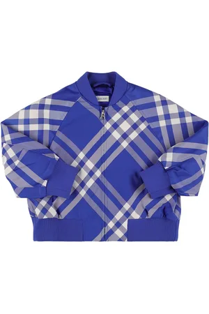 Burberry Check Print Full-zip Nylon Jacket