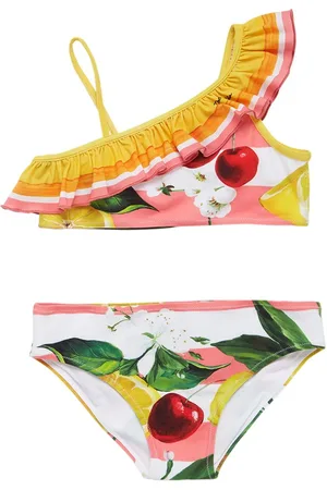 Dolce & Gabbana Fruit Printed Tech Bikini Set
