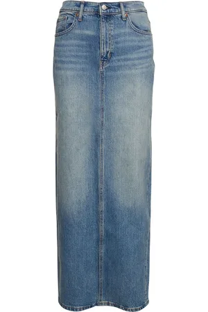 Reformation Daria Ultra High Rise Denim Maxi Skirt
