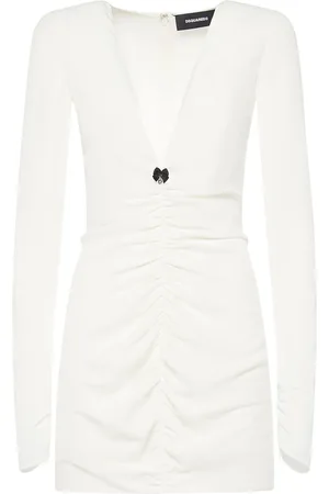 Dsquared2 Gathered Satin Mini Dress