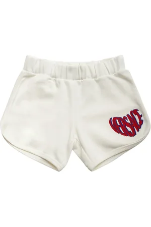 VERSACE Embroidered Cotton Jersey Shorts