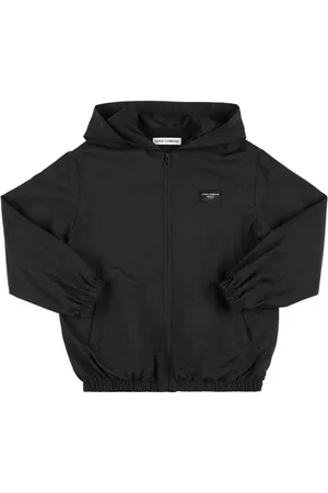 Dolce & Gabbana Nylon Jacket W/ Logo Patch