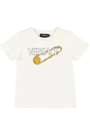 VERSACE Printed Cotton Jersey T-shirt