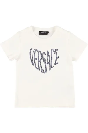 VERSACE Embroidered Cotton Jersey T-shirt