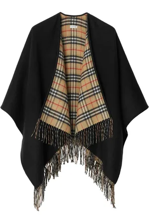 Burberry Reversible Check Wool Cape