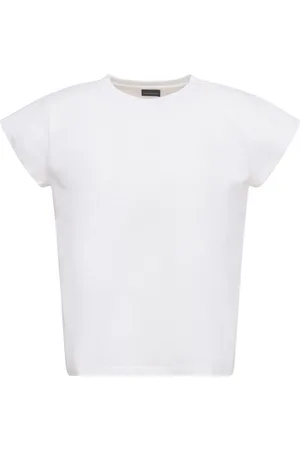 MAGDA BUTRYM Rubberized Logo Cotton Jersey T-shirt