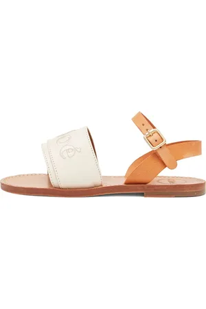 Chloé Leather Sandals W/logo