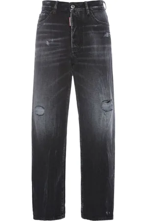 Dsquared2 Boston Distressed High Rise Crop Jeans