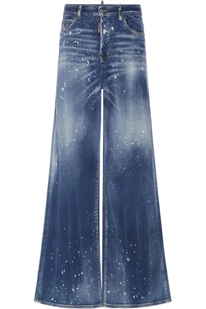 Dsquared2 Traveller Painted Wide Jeans