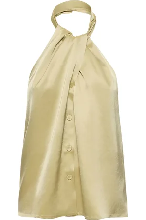 Nanushka Neline Satin Halter Top