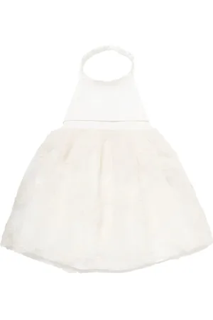 Simonetta Stretch Cotton Satin Dress
