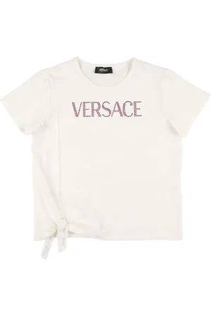 VERSACE Embroidered Cotton Jersey T-shirt