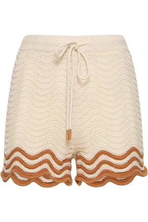 ZIMMERMANN Junie Textured Cotton Knit Shorts