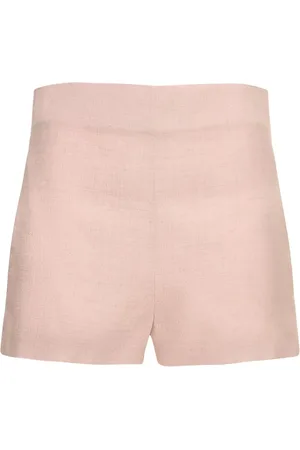 Serafini Linen Blend High Rise Shorts