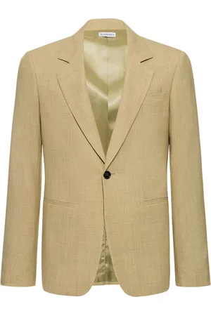 Burberry Single Breasted Wool Blazer