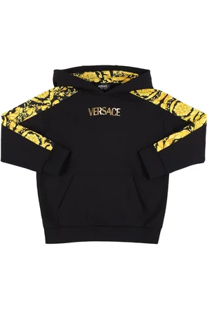 VERSACE Printed Logo Hooded Sweatshirt