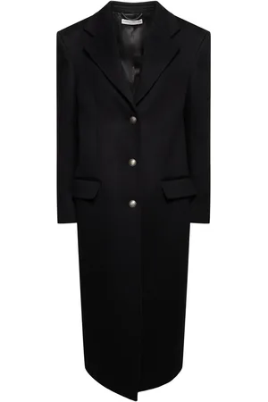 Alessandra Rich Oversized Wool Single Breasted Coat