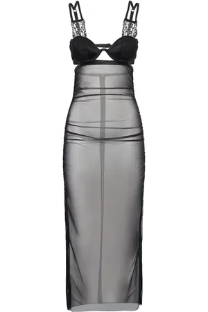 Dolce & Gabbana Stretch Tulle Midi Dress
