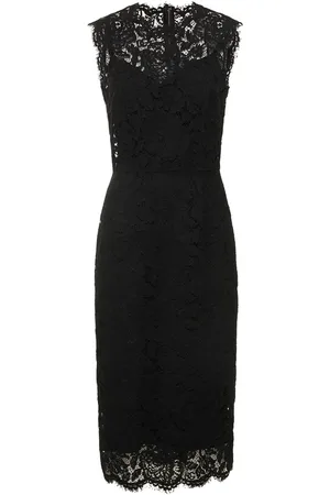 Dolce & Gabbana Sleeveless Lace Midi Dress