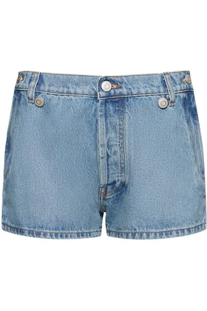 COPERNI Open-hip Cotton Denim Shorts