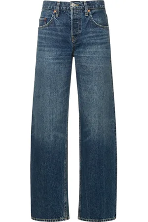 RE/DONE High Waisted Denim Wide Jeans