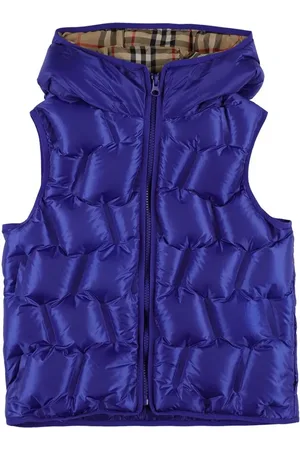 Burberry Reversible Check Print Nylon Down Vest