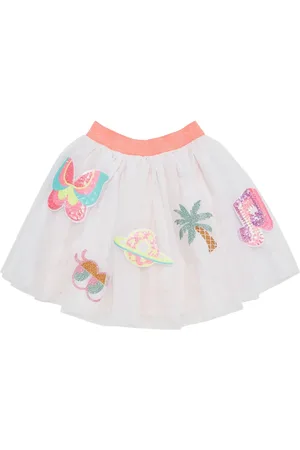 Billieblush Tulle Skirt W/ Appliqués