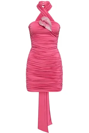 GIUSEPPE DI MORABITO Embellished Satin Mini Dress