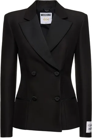 Moschino Cotton Duchesse Double Breasted Blazer