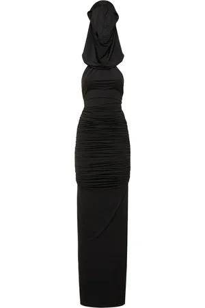 GIUSEPPE DI MORABITO Stretch Jersey Ruched Long Dress