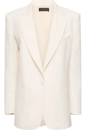 The Andamane Guia Oversized Tech Crepe Satin Blazer