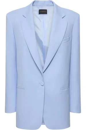 The Andamane Guia Oversized Tech Crepe Satin Blazer