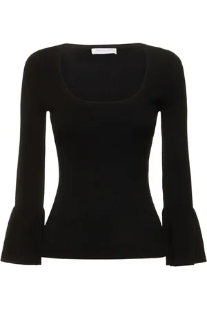 Michael Kors Bell Sleeve Viscose Jersey Top