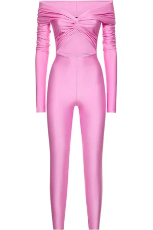 The Andamane Kendall Shiny Stretch Lycra Jumpsuit