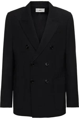 Ami Double Breast Wool Twill Blazer