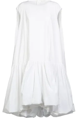The Row Tadao Ruffled Poplin Midi Dress