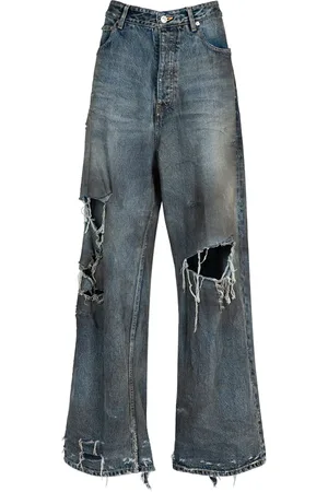 Balenciaga Japanese Denim Wide Leg Jeans