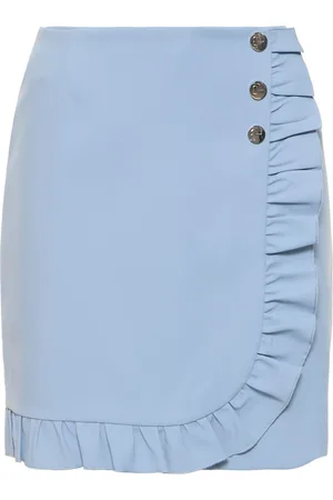 Tory Burch Tech Twill Ruffled Skort