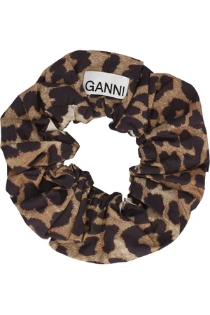 Ganni Printed Cotton Scrunchie