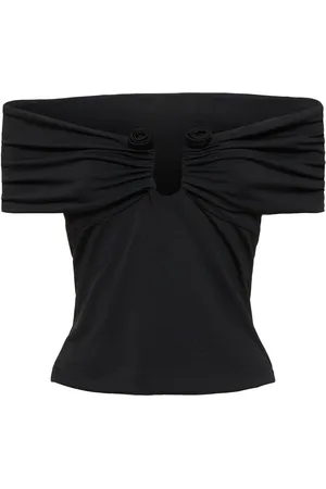 MAGDA BUTRYM Jersey Off-the-shoulder Top