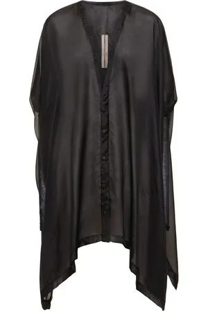 Rick Owens Zero Silk & Rib Jersey Long Sleeve Shirt