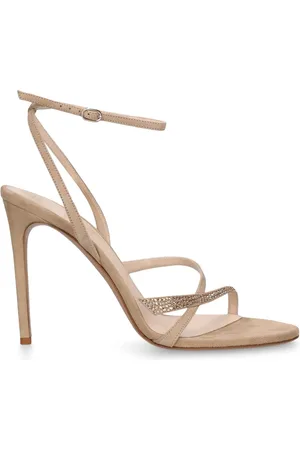 ALEXANDRE BIRMAN 100mm Tita Suede & Crystal Sandals